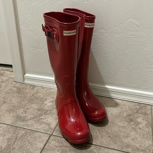 Women’s Hunter Boots (Red)